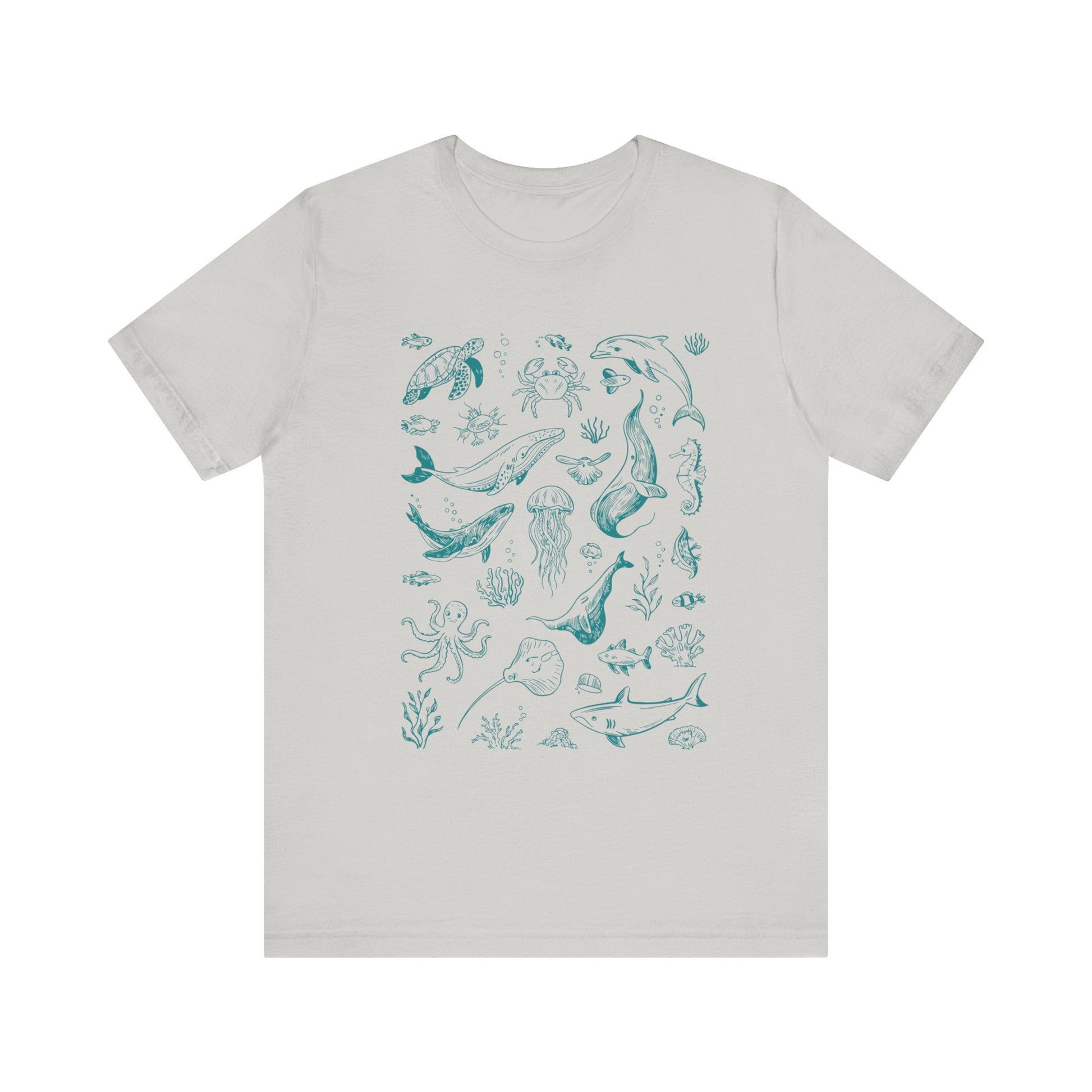 Vintage Ocean Tattoo Style T-Shirt, Retro Ocean Shirt - Popbydesign