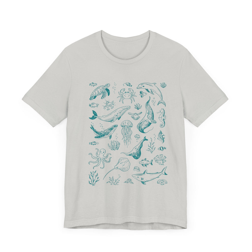 Vintage Ocean Tattoo Style T-Shirt, Retro Ocean Shirt by PopCultureByDesign36