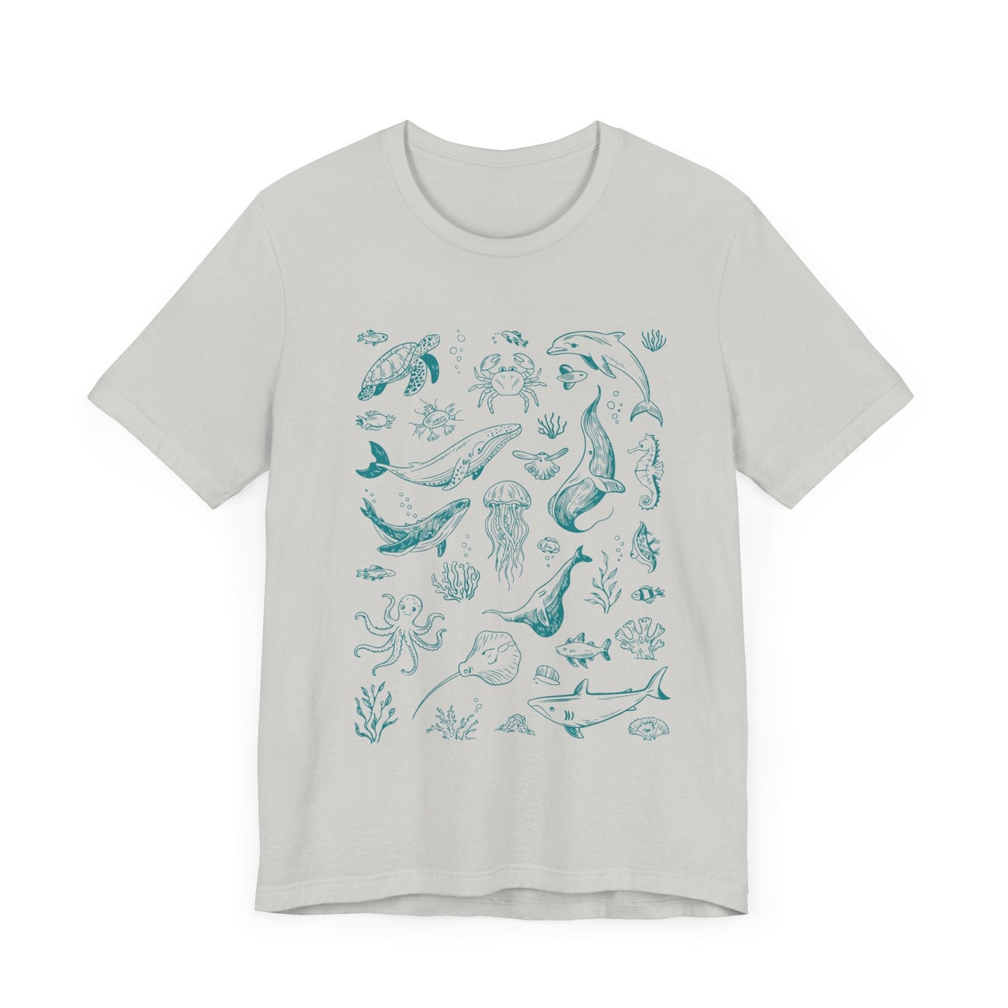 Vintage Ocean Tattoo Style T-Shirt, Retro Ocean Shirt - Popbydesign