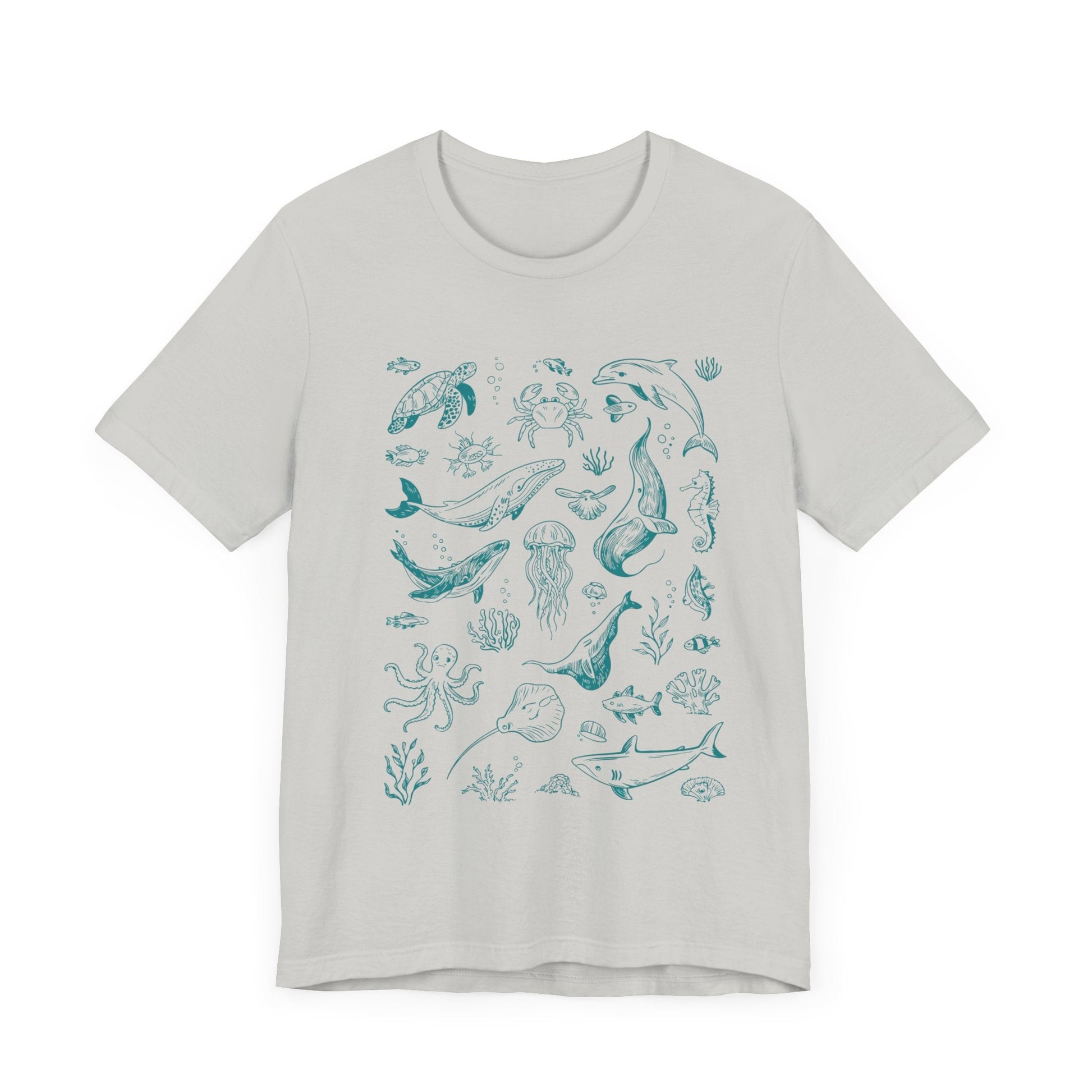 Vintage Ocean Tattoo Style T-Shirt, Retro Ocean Shirt - Popbydesign