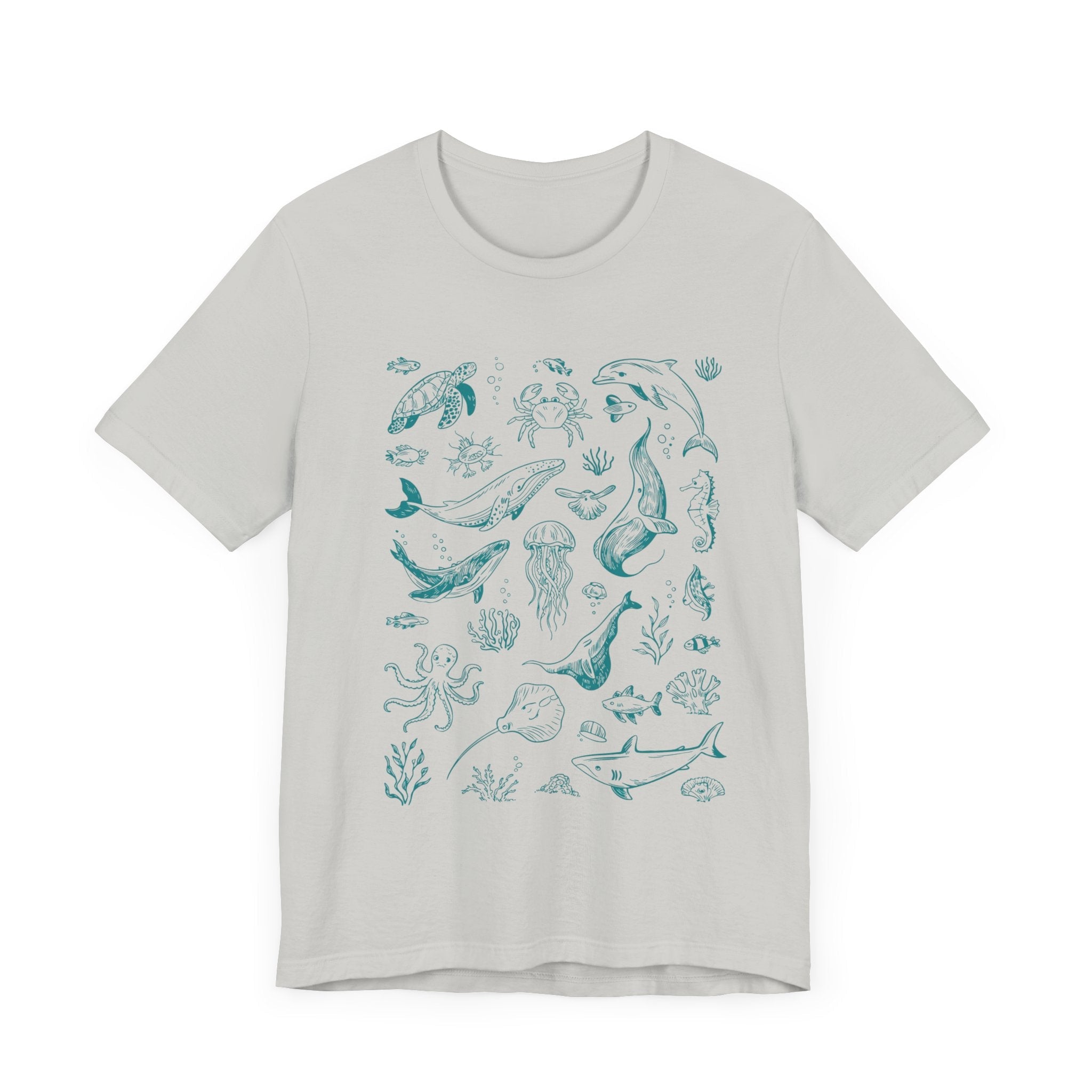 Vintage Ocean Tattoo Style T-Shirt, Retro Ocean Shirt by PopCultureByDesign36