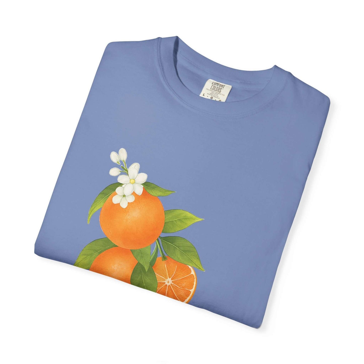 Vintage Orange Shirt, Art Graphic Fruit Shirt - Popbydesign