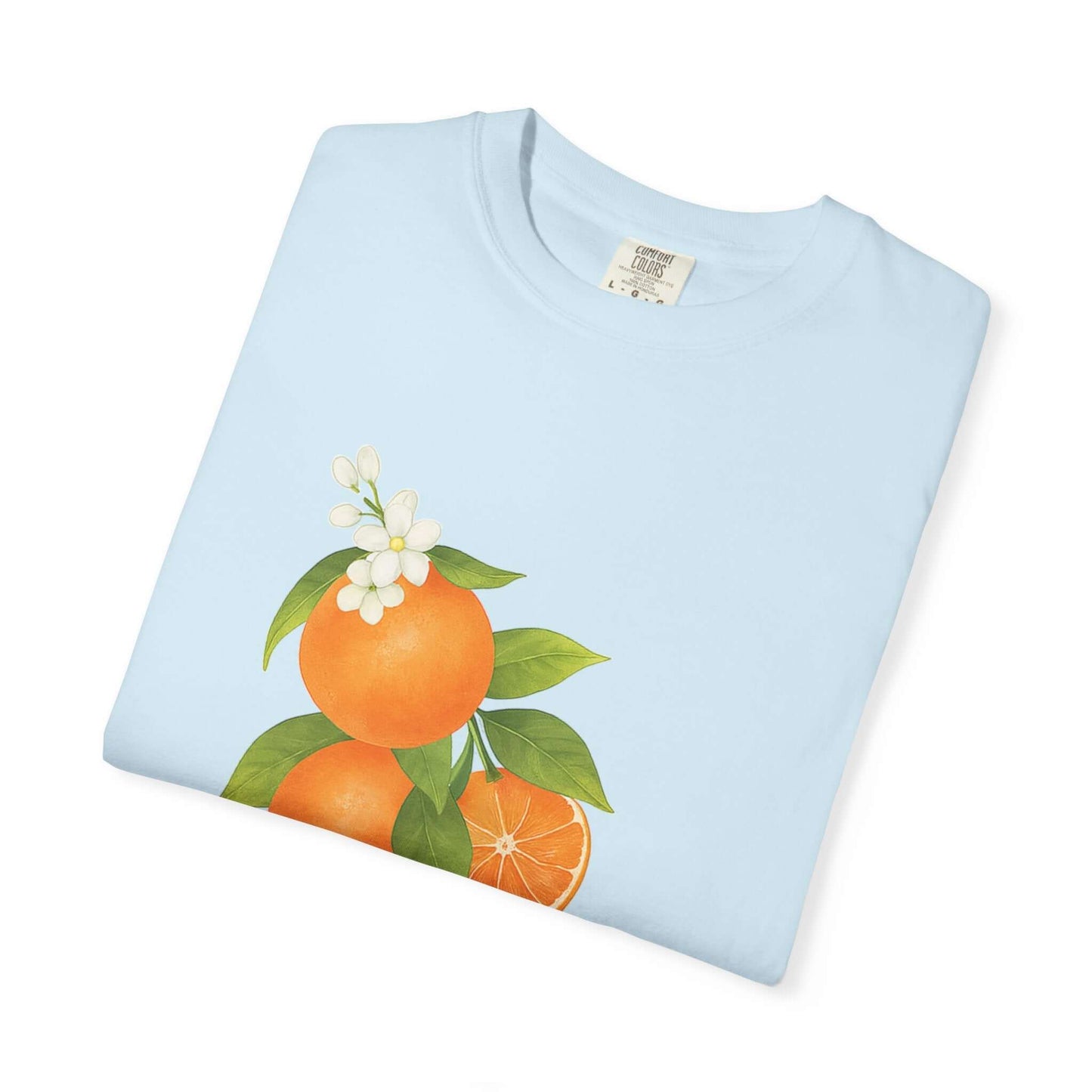 Vintage Orange Shirt, Art Graphic Fruit Shirt - Popbydesign