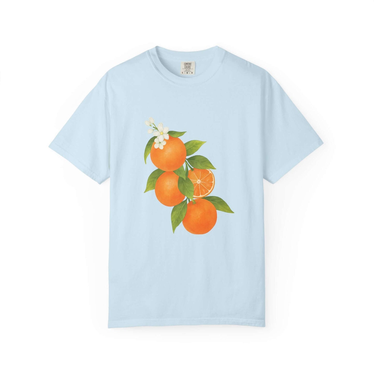 Vintage Orange Shirt, Art Graphic Fruit Shirt - Popbydesign