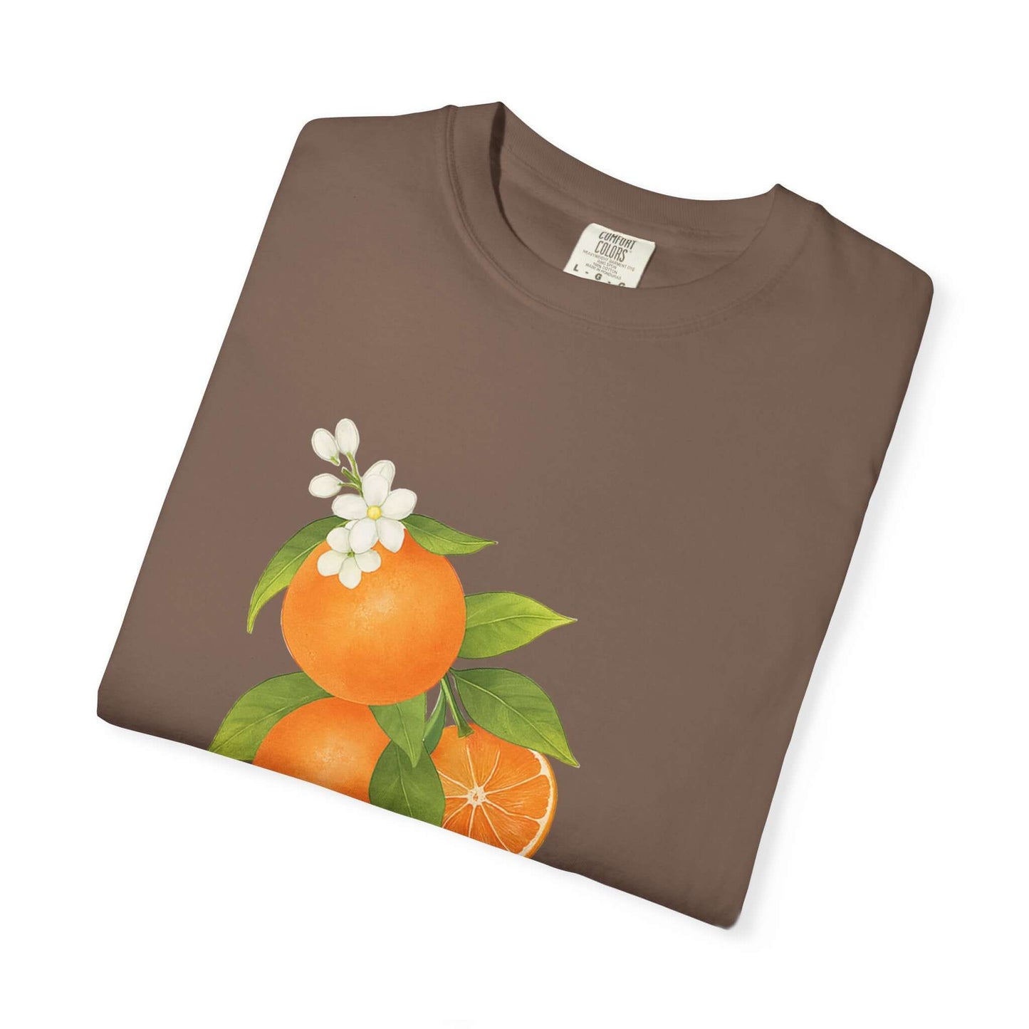 Vintage Orange Shirt, Art Graphic Fruit Shirt - Popbydesign