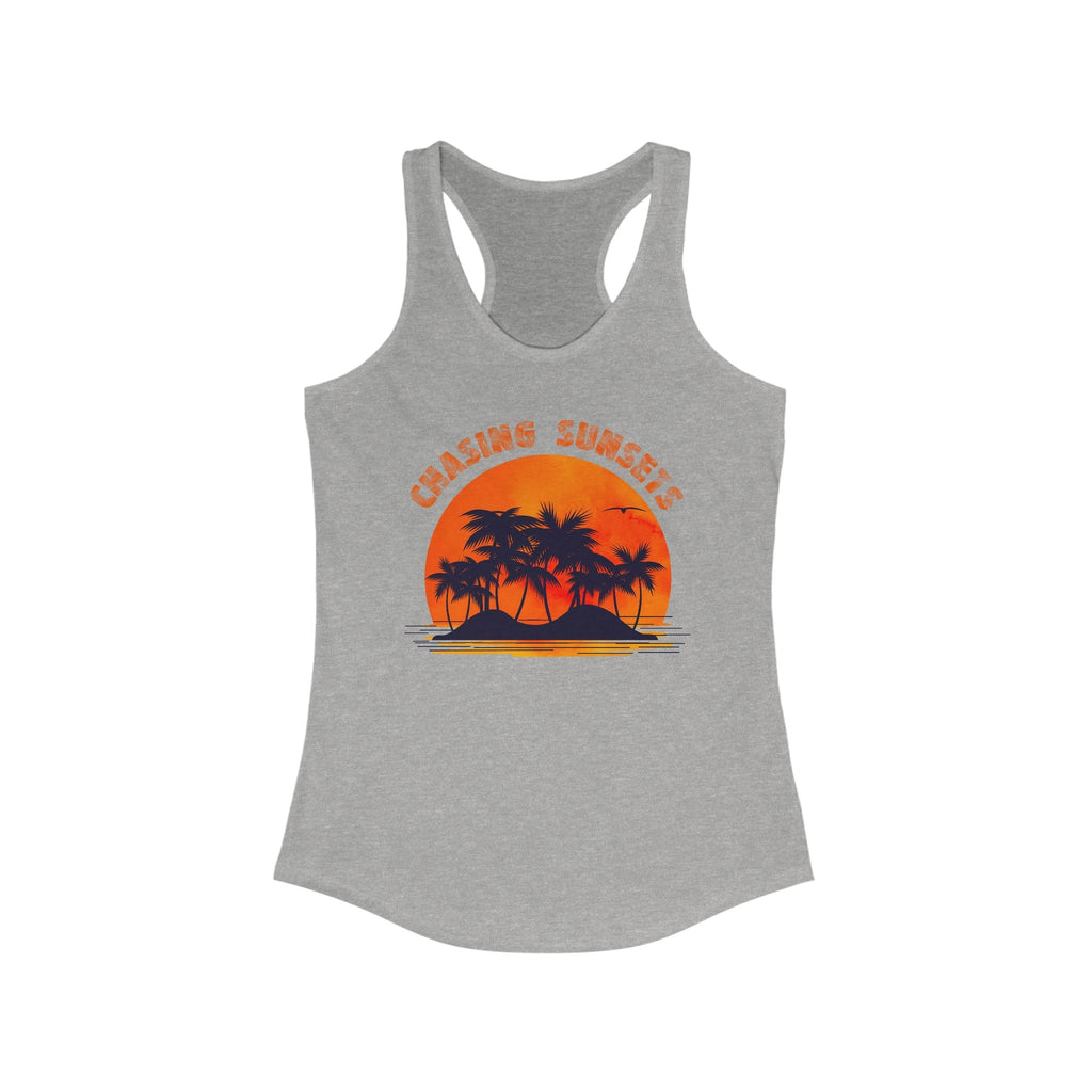 Vintage Palm Tree Shirt, Chasing Sunsets Tank by PopCultureByDesign36