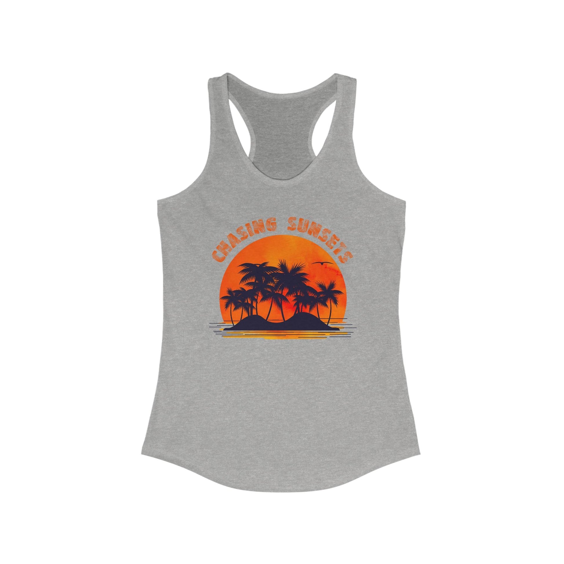 Vintage Palm Tree Shirt, Chasing Sunsets Tank - Popbydesign