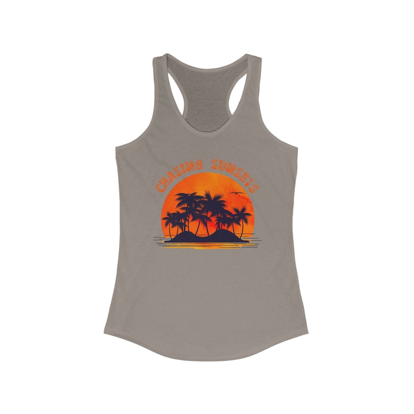 Vintage Palm Tree Shirt, Chasing Sunsets Tank - Popbydesign