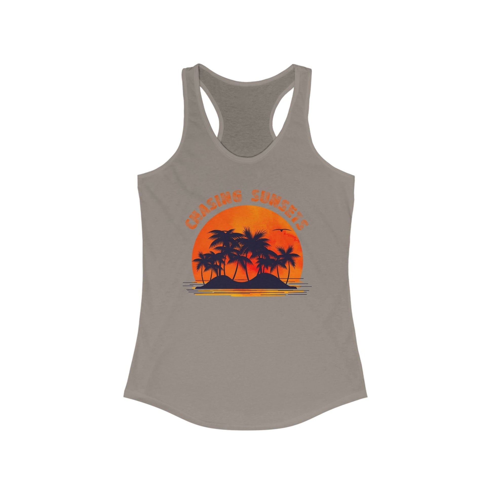 Vintage Palm Tree Shirt, Chasing Sunsets Tank - Popbydesign