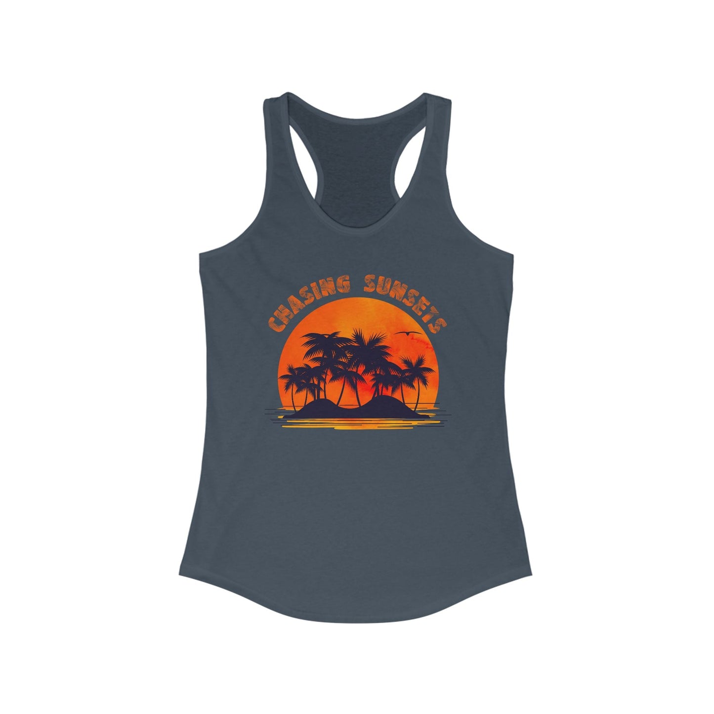 Vintage Palm Tree Shirt, Chasing Sunsets Tank - Popbydesign