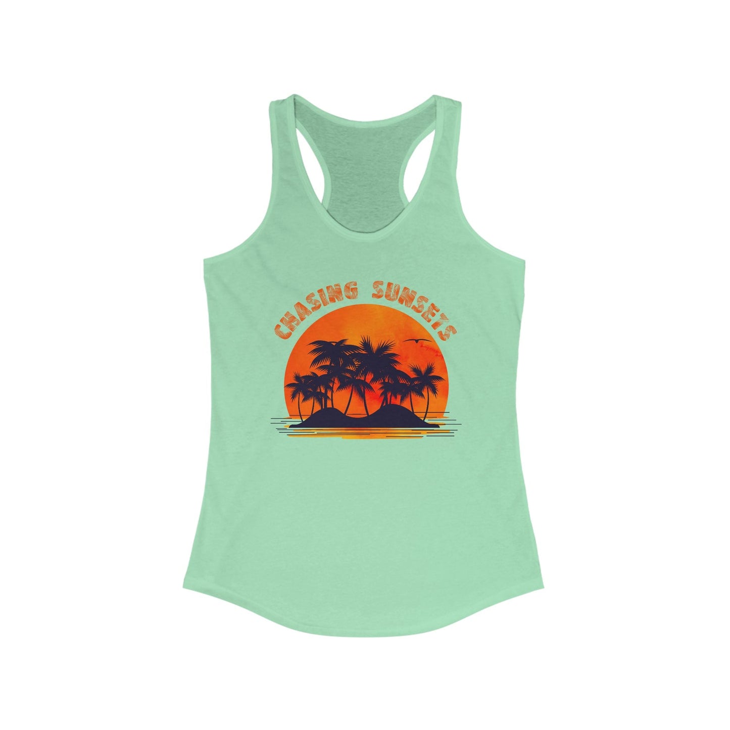 Vintage Palm Tree Shirt, Chasing Sunsets Tank - Popbydesign