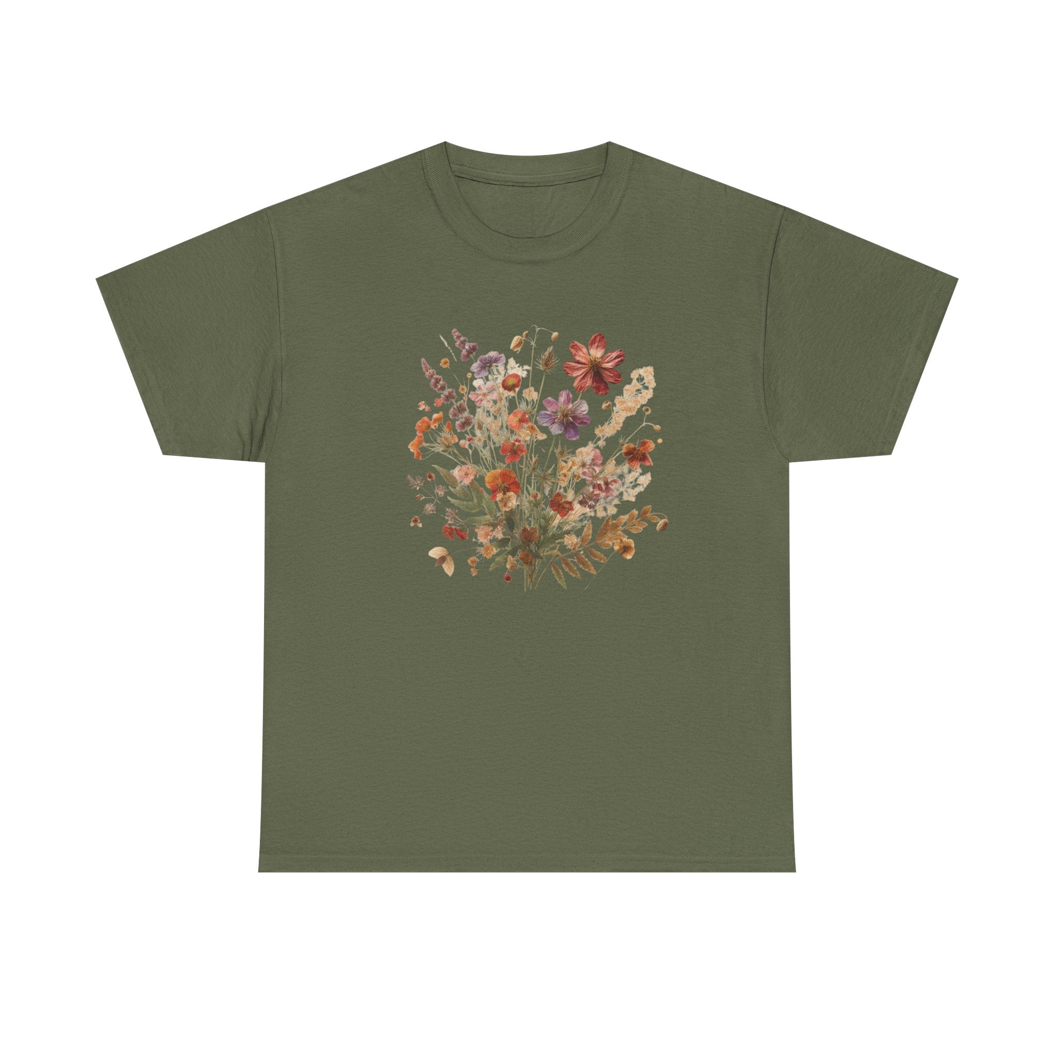 Wild Flowers T-Shirt, Floral Nature Tee, Cottagecore Shirt by PopCultureByDesign36