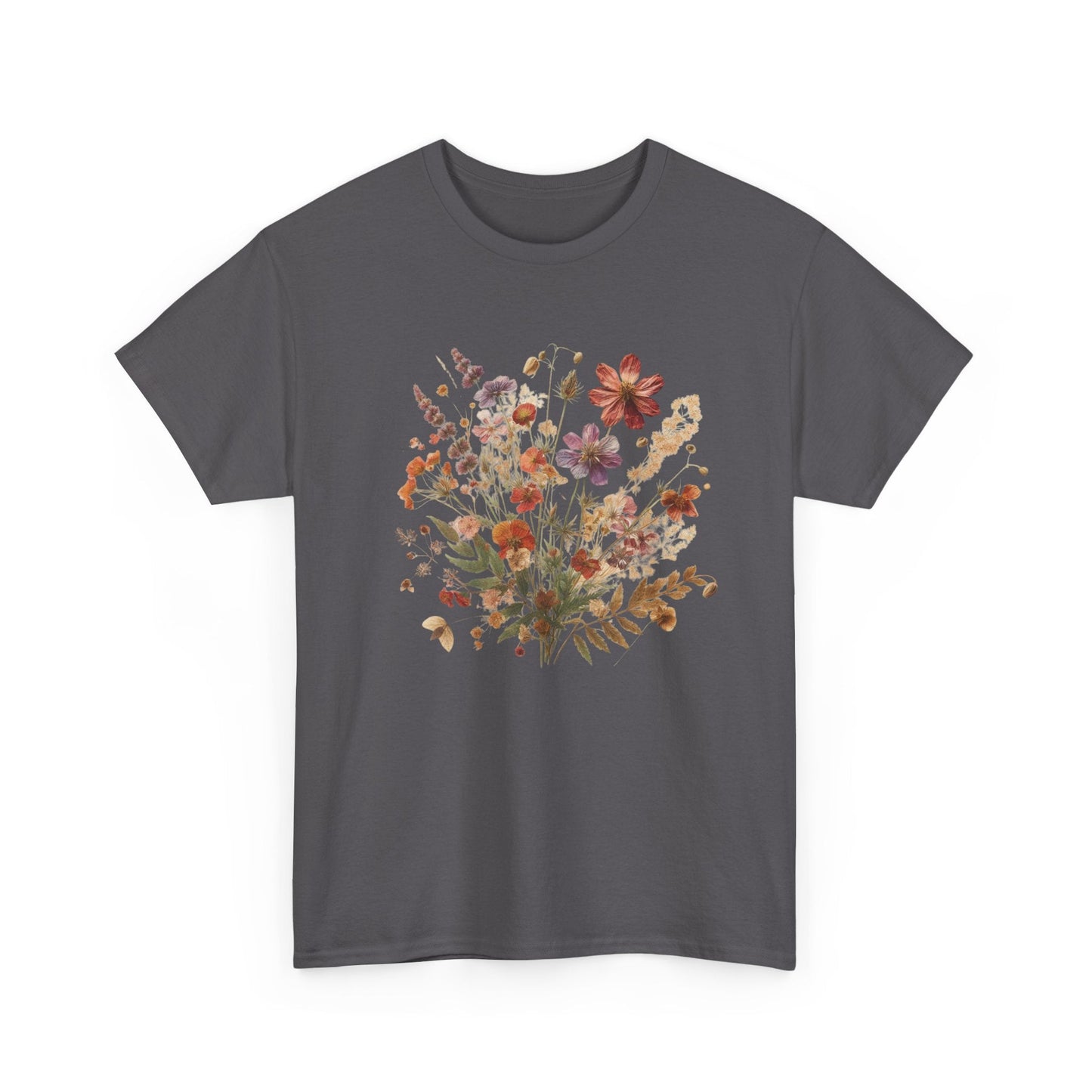 Wild Flowers T-Shirt, Floral Nature Tee, Cottagecore Shirt - Popbydesign