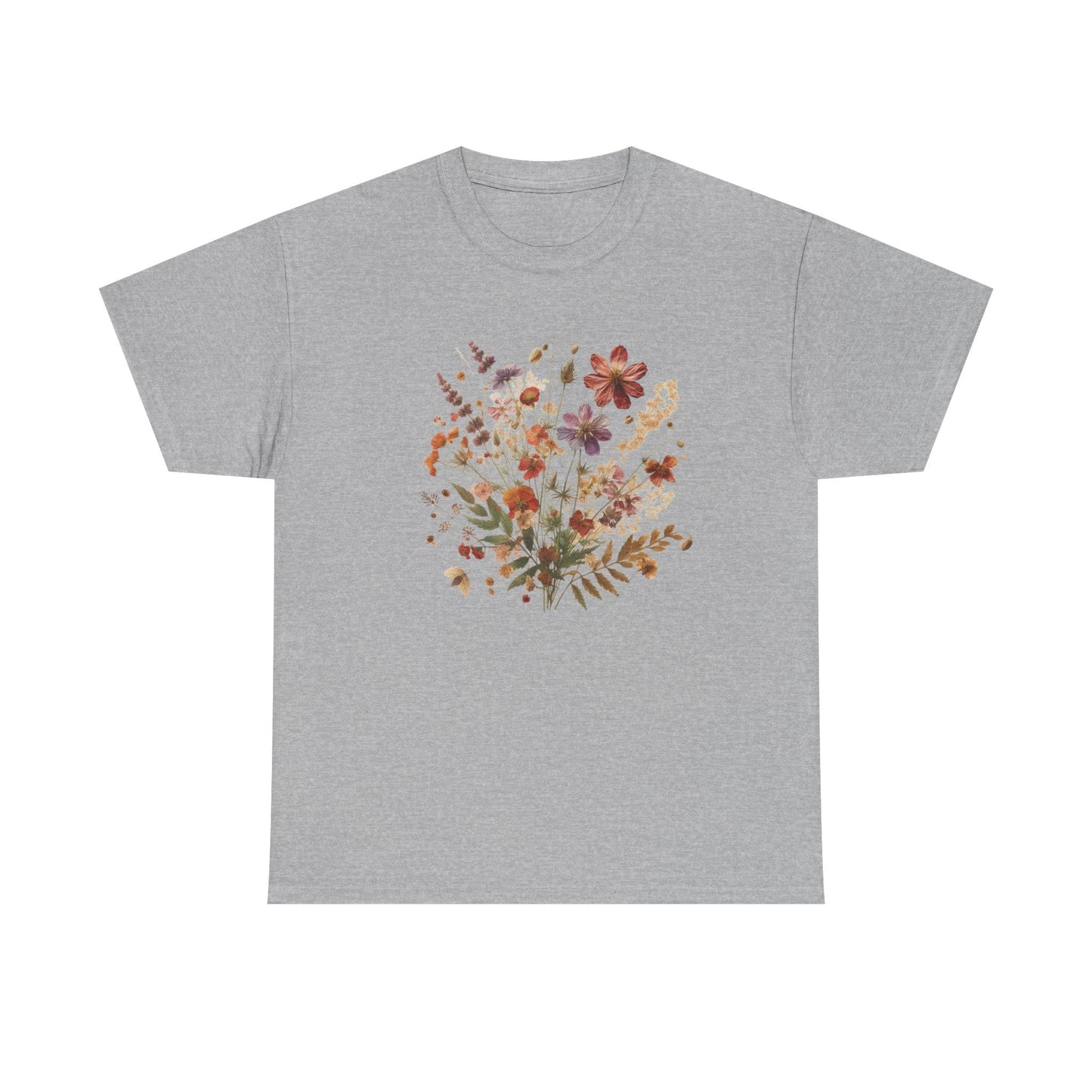 Wild Flowers T-Shirt, Floral Nature Tee, Cottagecore Shirt - Popbydesign