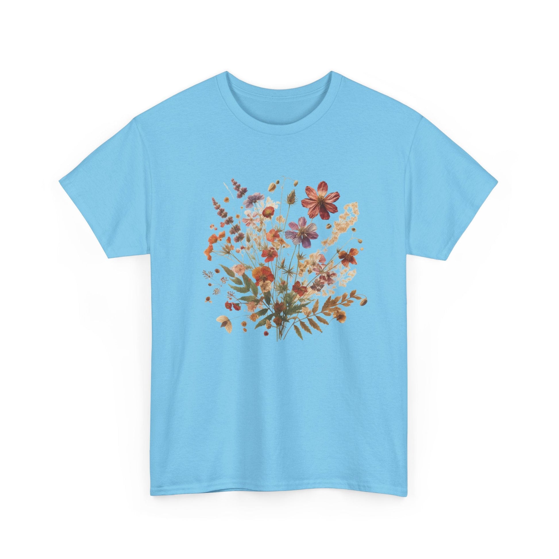 Wild Flowers T-Shirt, Floral Nature Tee, Cottagecore Shirt - Popbydesign