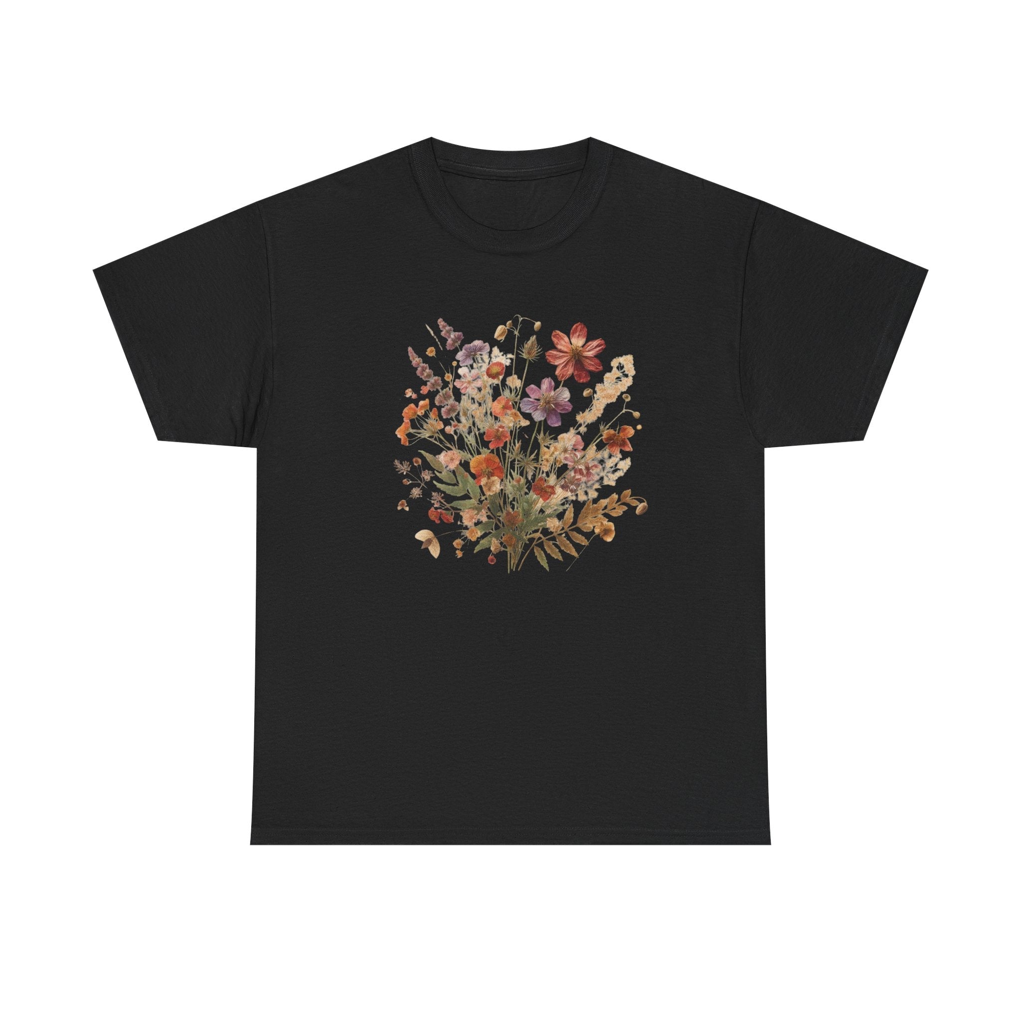 Wild Flowers T-Shirt, Floral Nature Tee, Cottagecore Shirt by PopCultureByDesign36