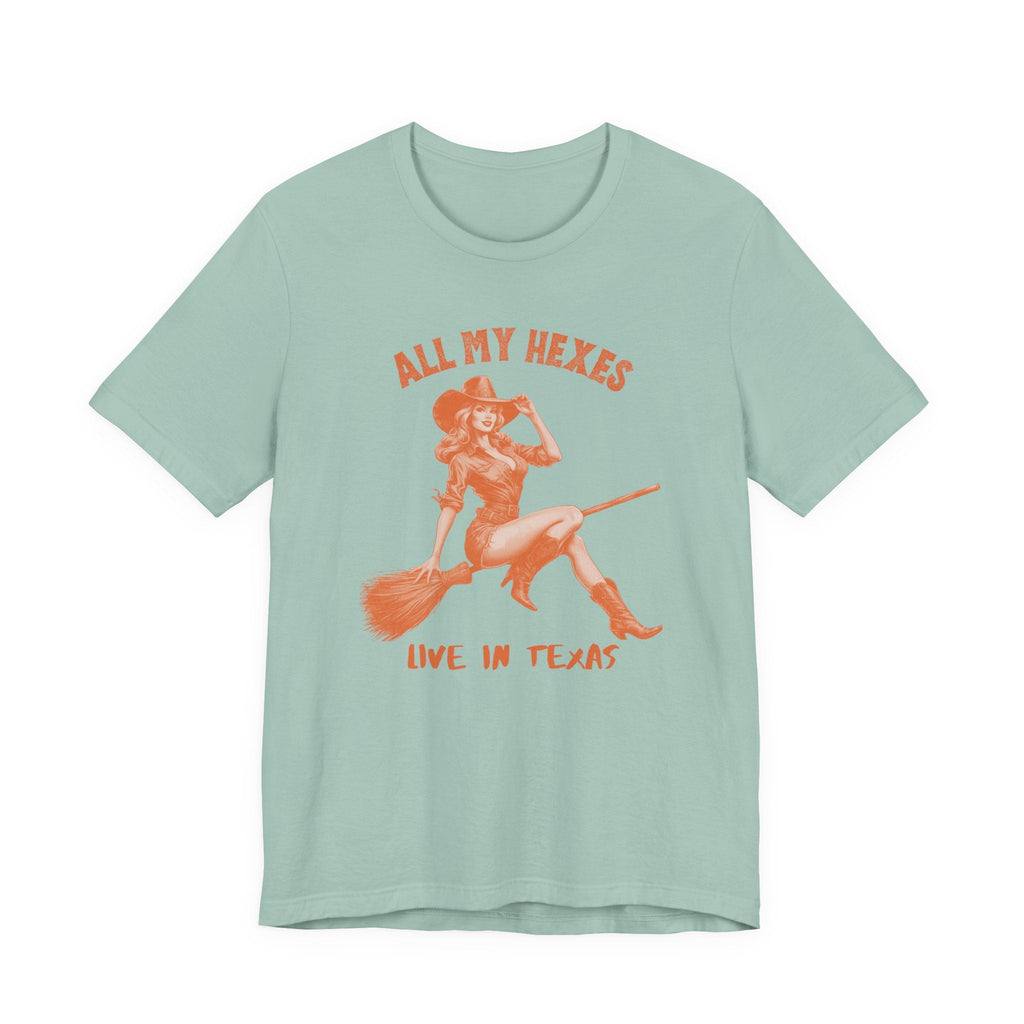 Witch Cowgirl Tee, Western Halloween T-Shirt, Witchy Vibes by PopCultureByDesign36
