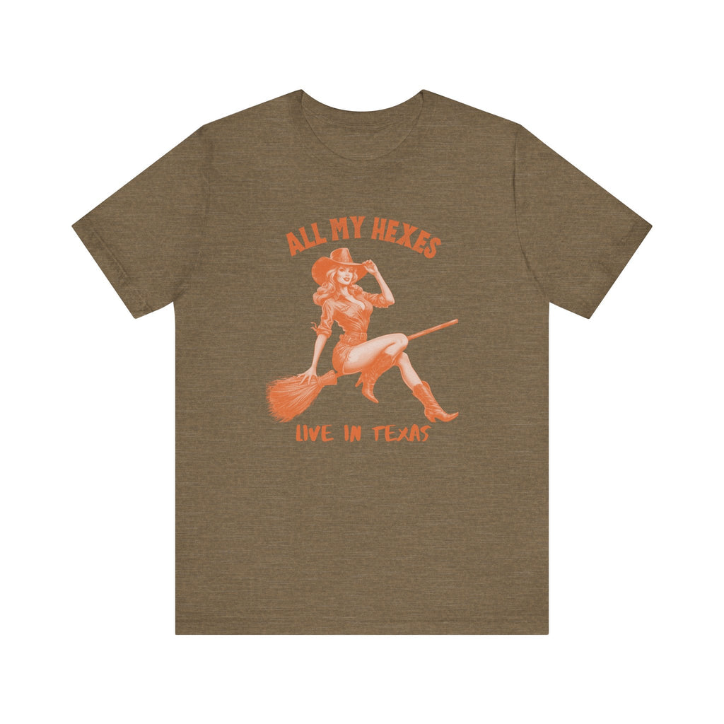 Witch Cowgirl Tee, Western Halloween T-Shirt, Witchy Vibes by PopCultureByDesign36