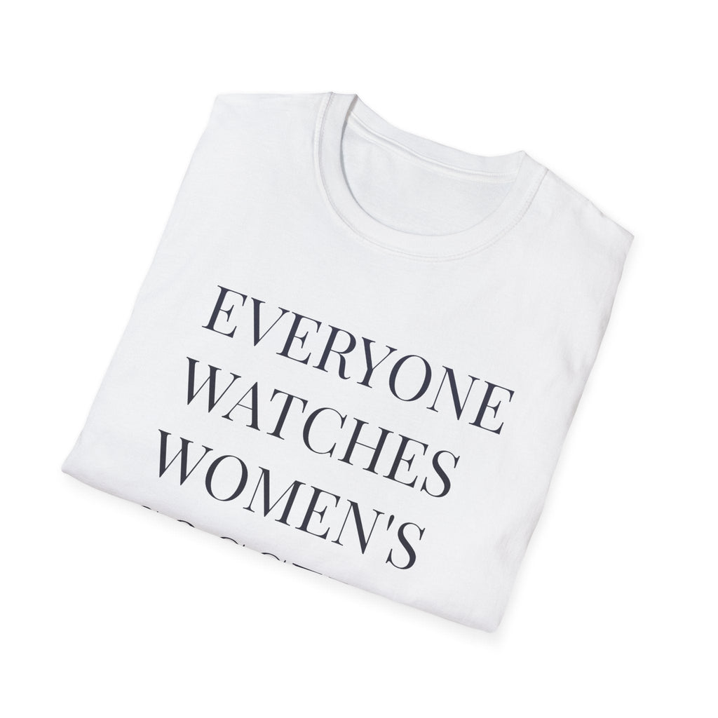 Womens Soccer T-Shirt, Female Athlete Sports Women's Sports by PopCultureByDesign36